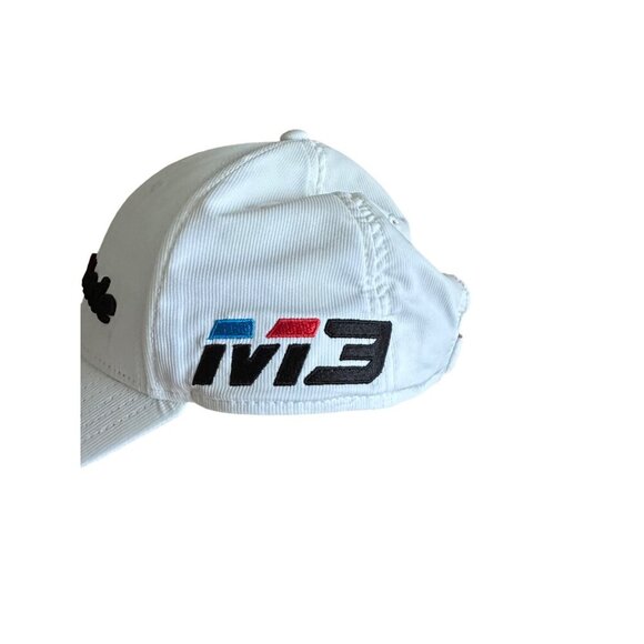 TaylorMade Golf Cap White OSFA Adjustable Strap Embroidered Logo - Picture 2 of 8